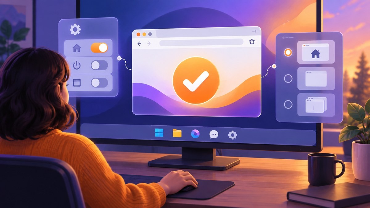 在 Windows 中将 Firefox 设置为默认浏览器的示意图