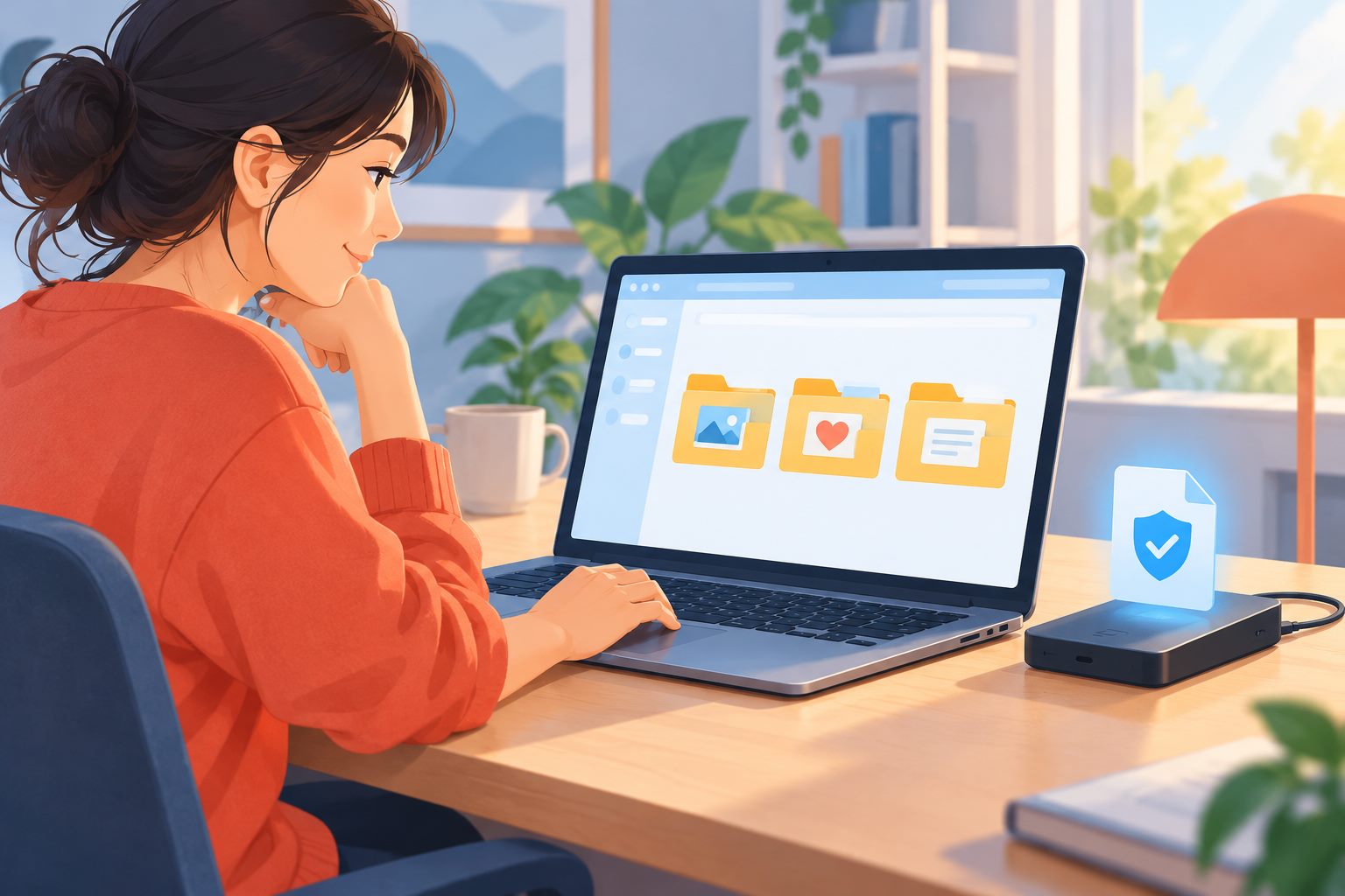 在转移书签前先保存当前备份并检查文件位置的原创示意图